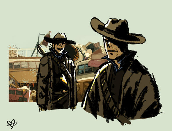 The Ghoul from the Fallout show.